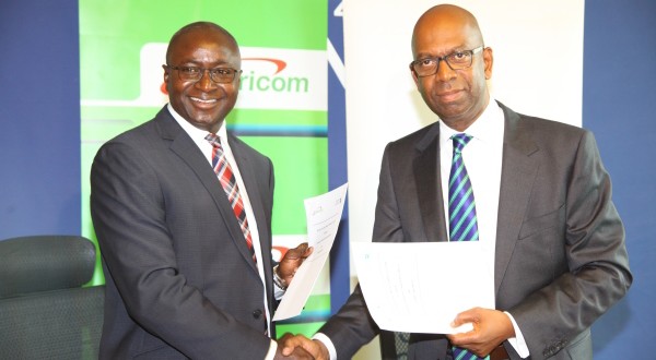 Lamin Manjang (CEO Standard Chartered Kenya) & Bob Collymore (Safaricom CEO)